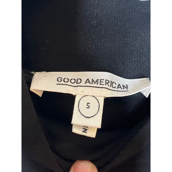 Good American Black Mock Neck Stretchy Sleeveless Midi Dress Plus Size 2X - Picture 5 of 8